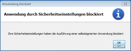 JAVA-7-51 Sicherheitswarnung